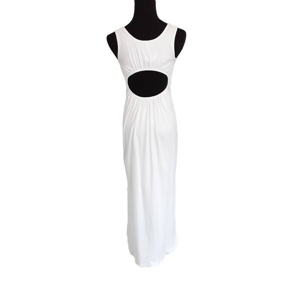 Lululemon Pima Cotton Open Back Midi Dress White Swim Cover Up Summer NWT - Picture 4 of 13